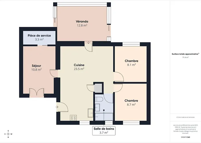 Maison Pour 4 Avec Jardin Et Veranda